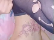 Идеальная азиатская татуировка девушка Сексо и оргазм