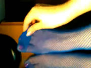 Азиатские ажурные чулки шлюхи мастурбируют и стонут